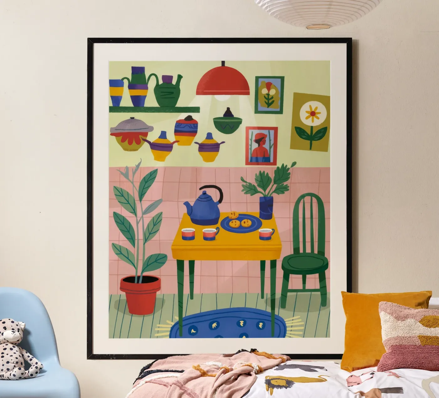 Cozy Kitchen Corner poster by Lumina Vision
