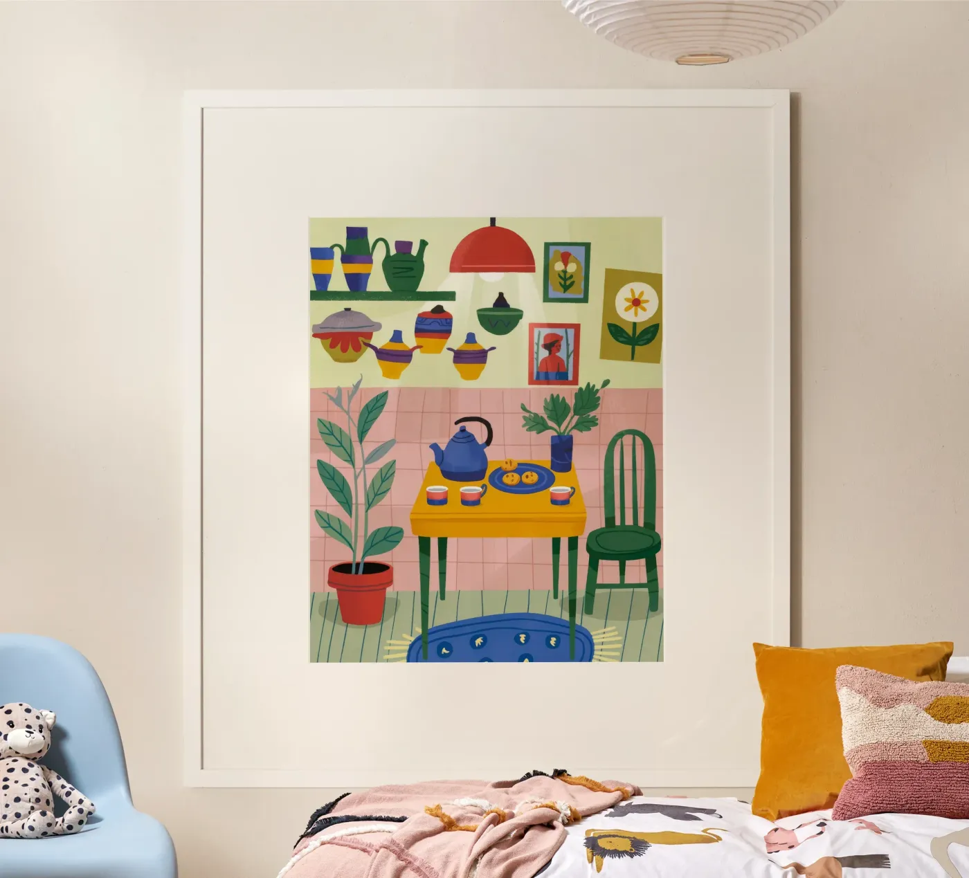 Cozy Kitchen Corner poster by Lumina Vision