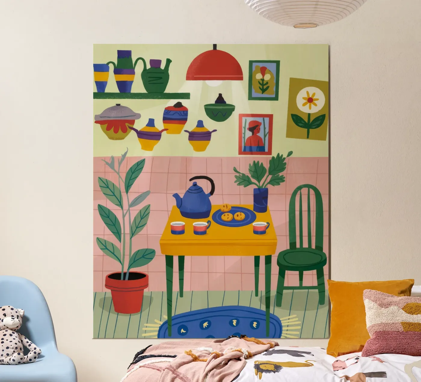 Cozy Kitchen Corner poster by Lumina Vision