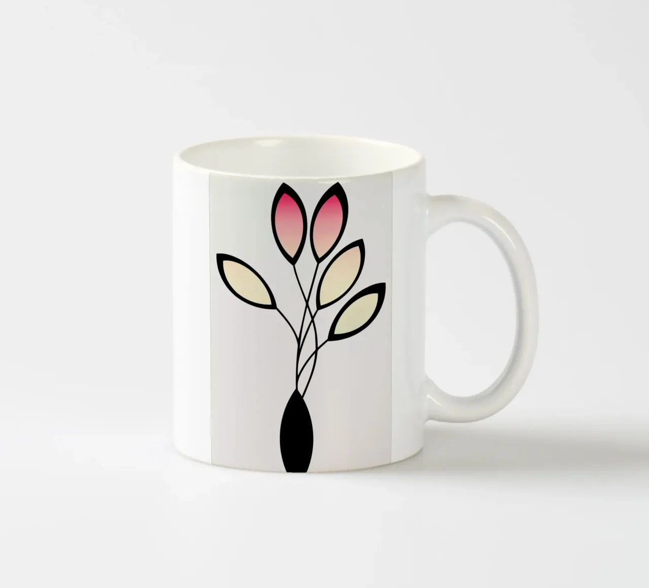 Cinco No. 2 tazza in ceramica da Kubistika