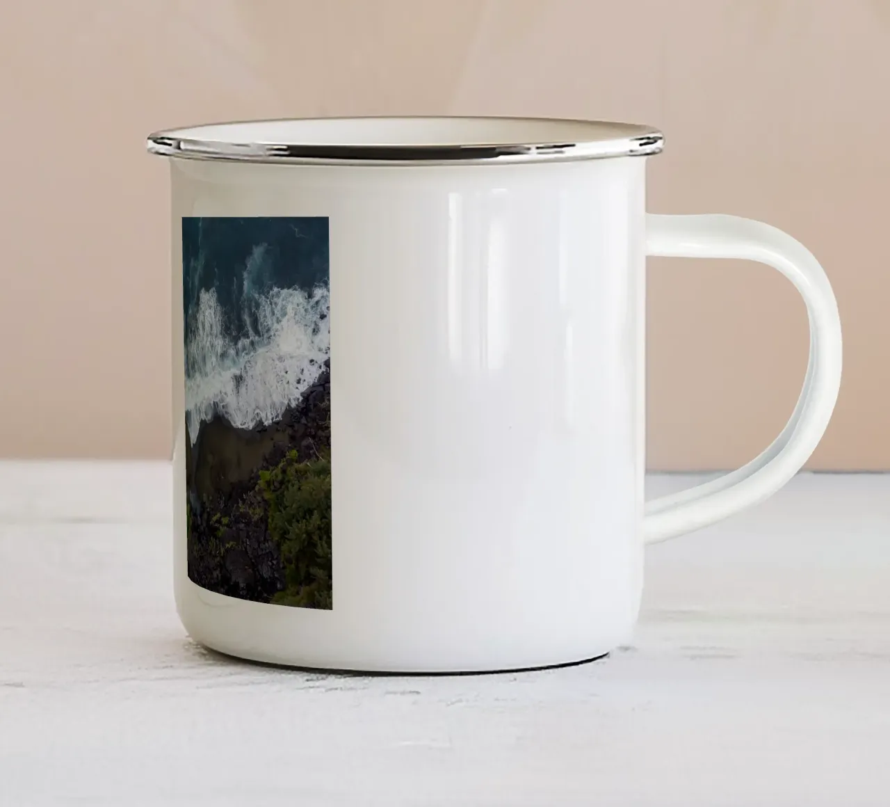 🌊 Coastal Mood Swing – La Réunion Edition tazza in smalto da Mexposure Gallery