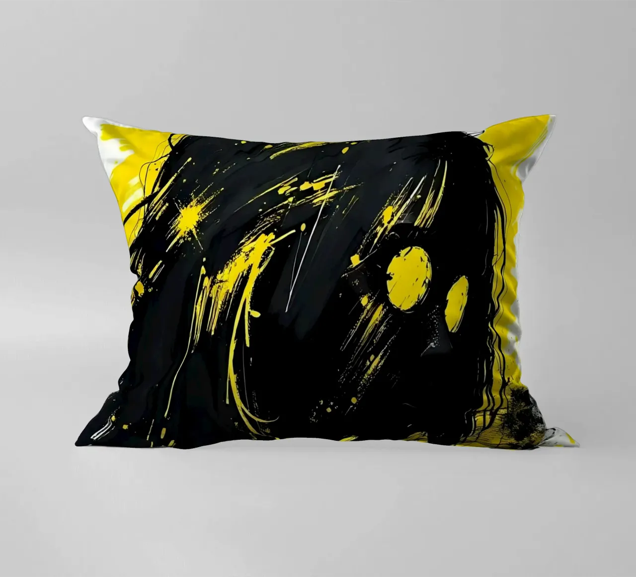 Ritratto_Stil_C_5 cuscino da schwarz-gelb by LK