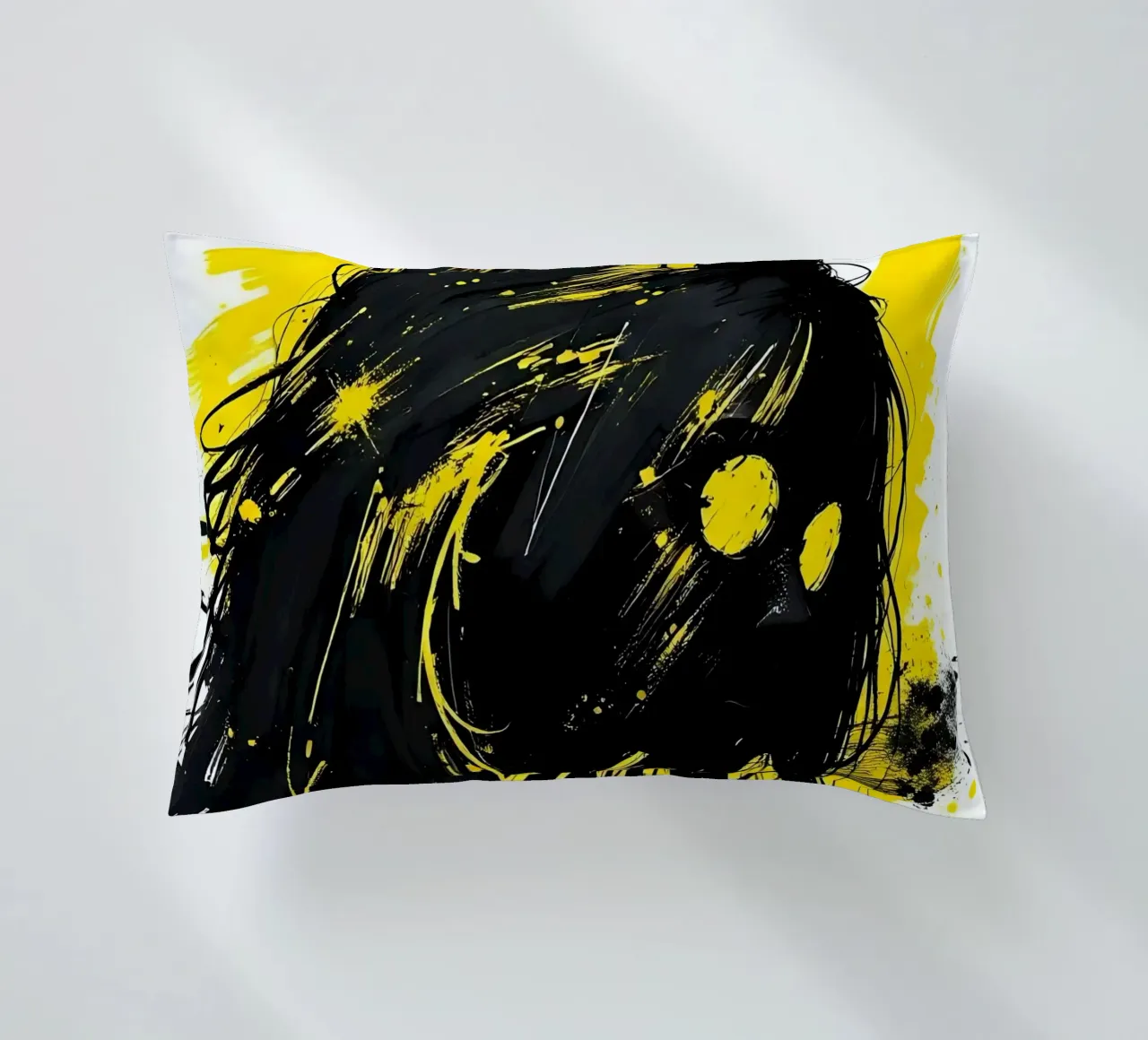 Ritratto_Stil_C_5 cuscino da schwarz-gelb by LK
