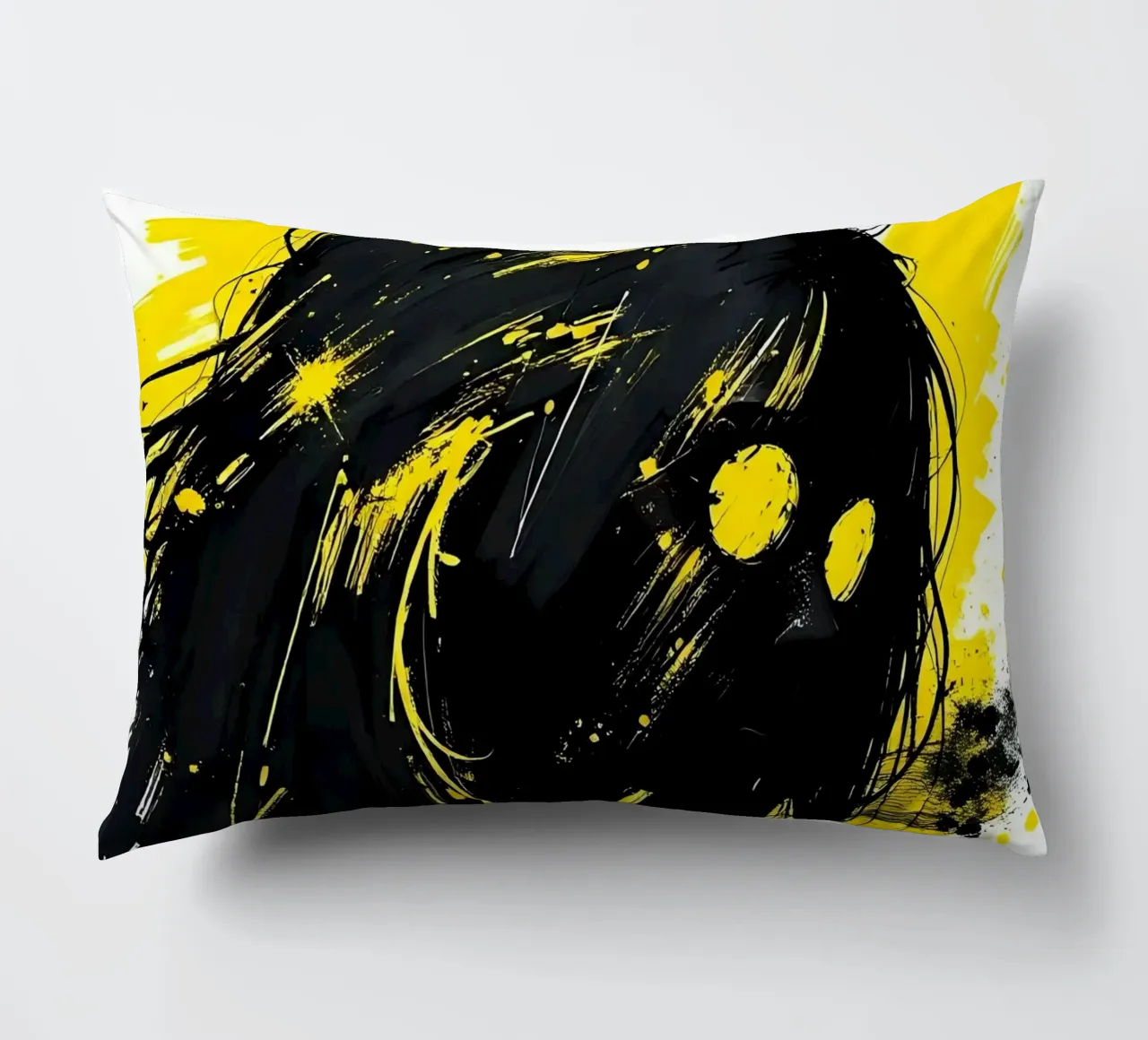 Ritratto_Stil_C_5 cuscino da schwarz-gelb by LK