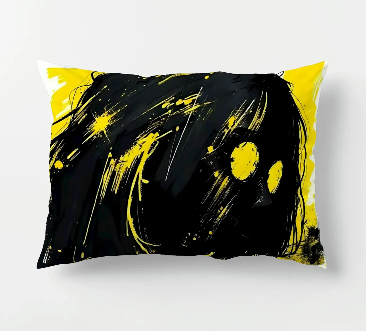 Ritratto_Stil_C_5 cuscino da schwarz-gelb by LK