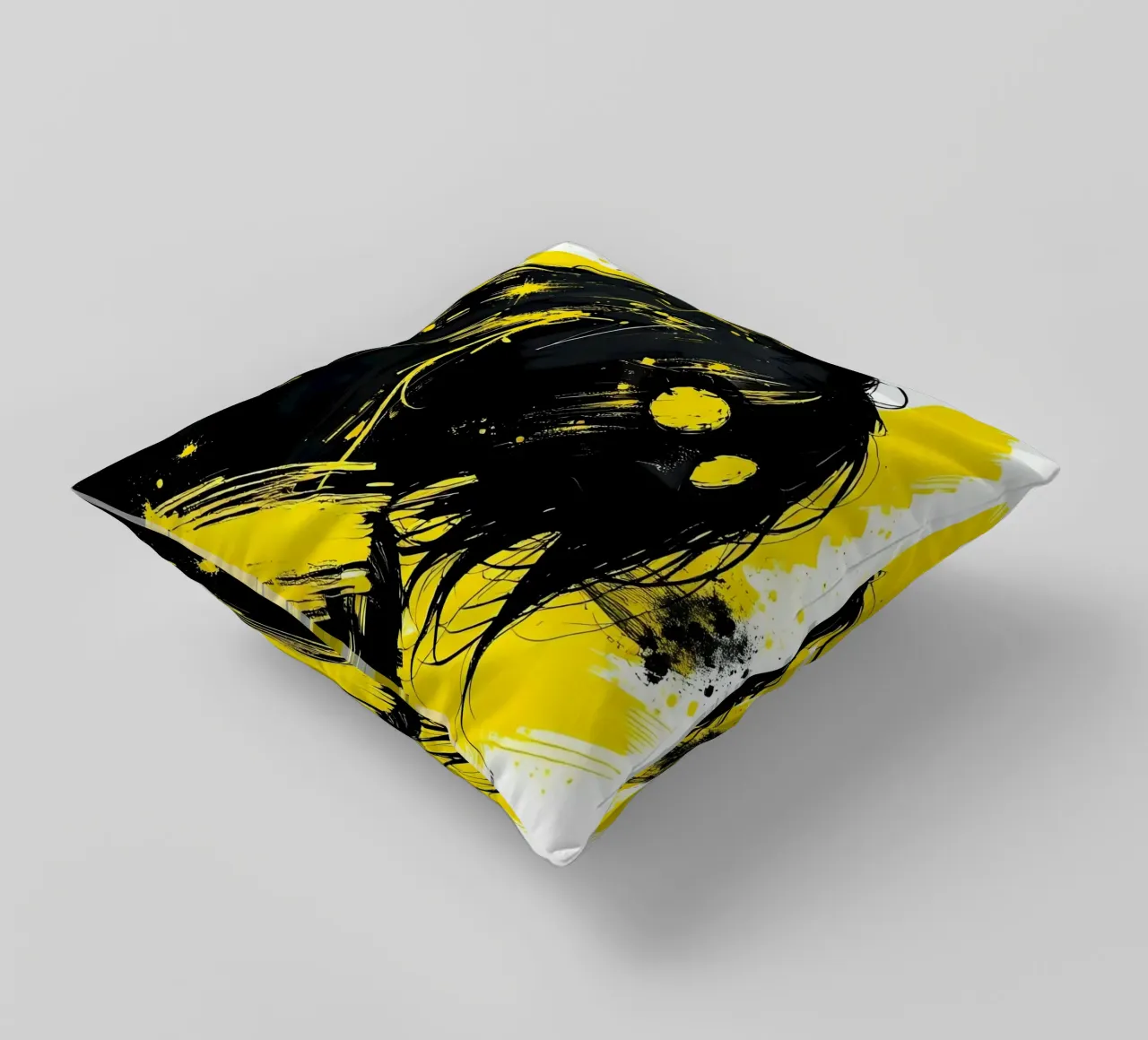 Ritratto_Stil_C_5 cuscino da schwarz-gelb by LK
