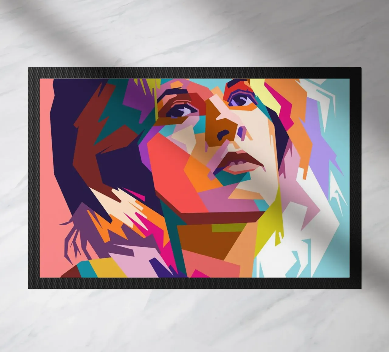 Ritratto pop art di Stevie Nicks zerbino da Hantamrata