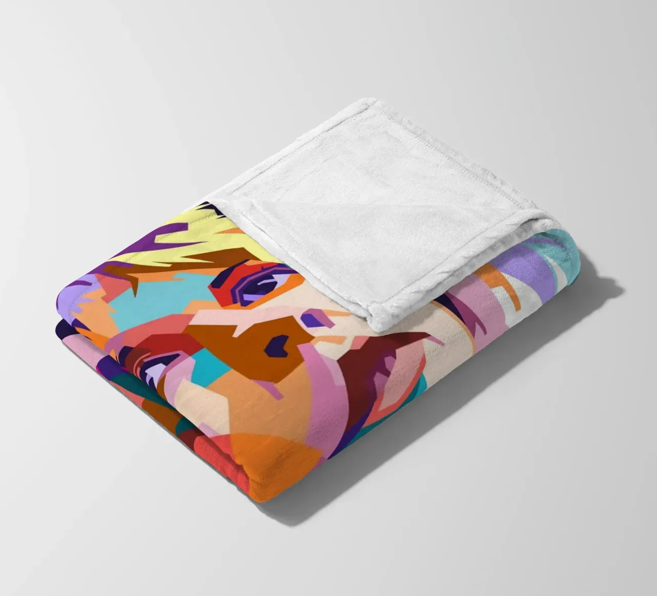 Ritratto pop art di Stevie Nicks coperta in pile da Hantamrata