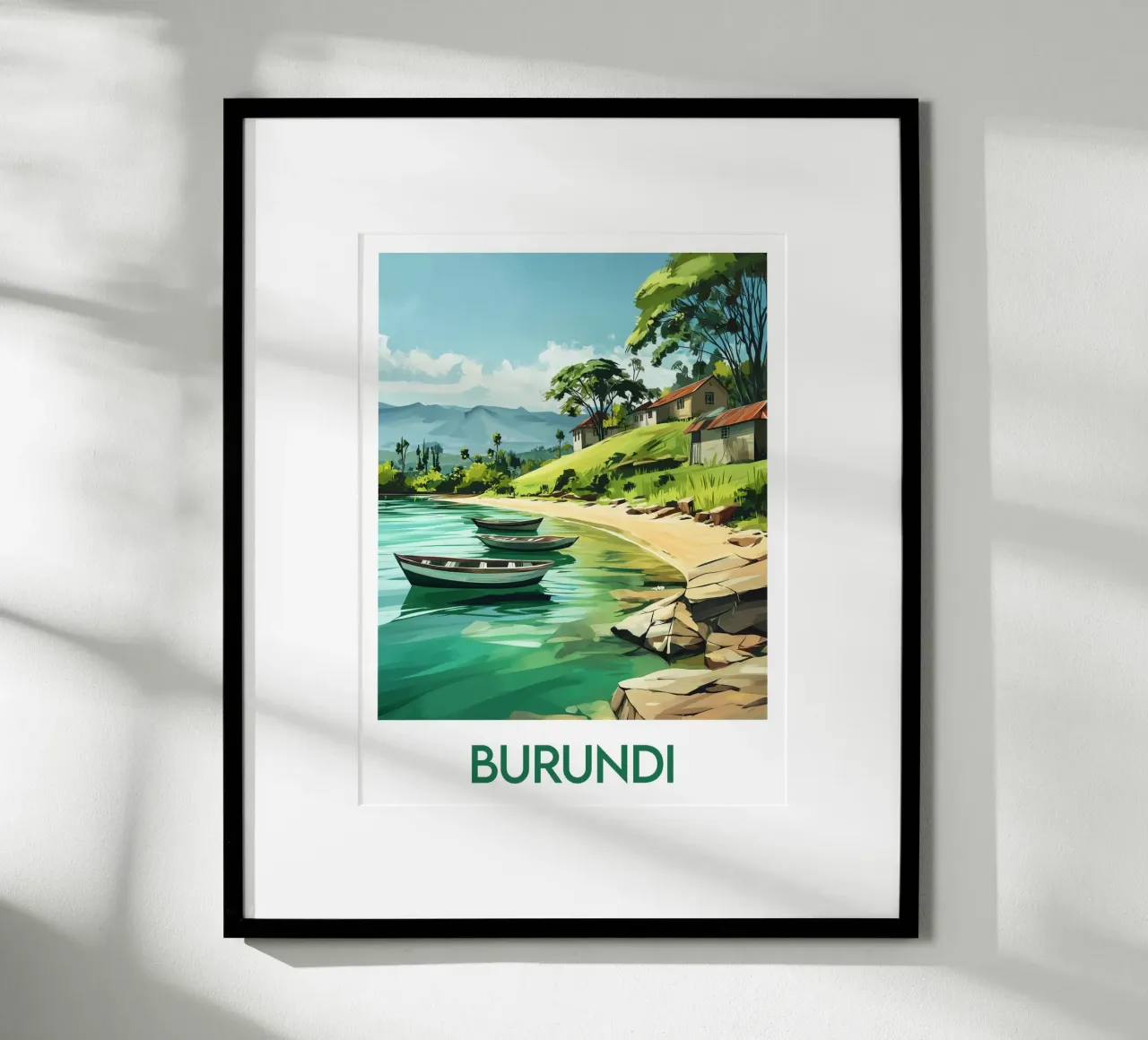 Affiche Burundi Poster von Frame the World