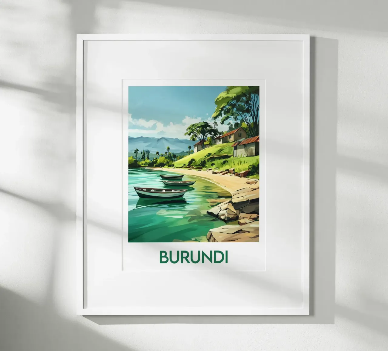 Affiche Burundi Poster von Frame the World