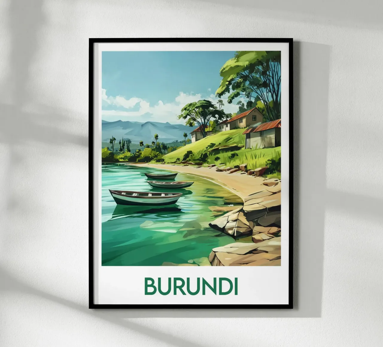 Affiche Burundi Poster von Frame the World