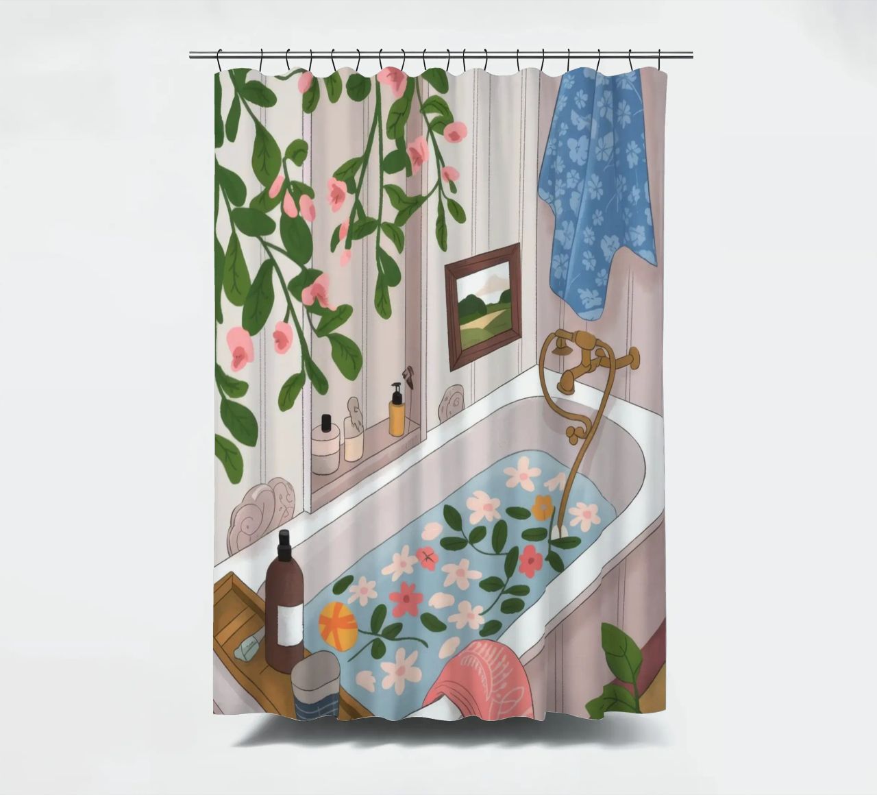 Bagno botanico ritirato tenda da doccia da Lumina Vision