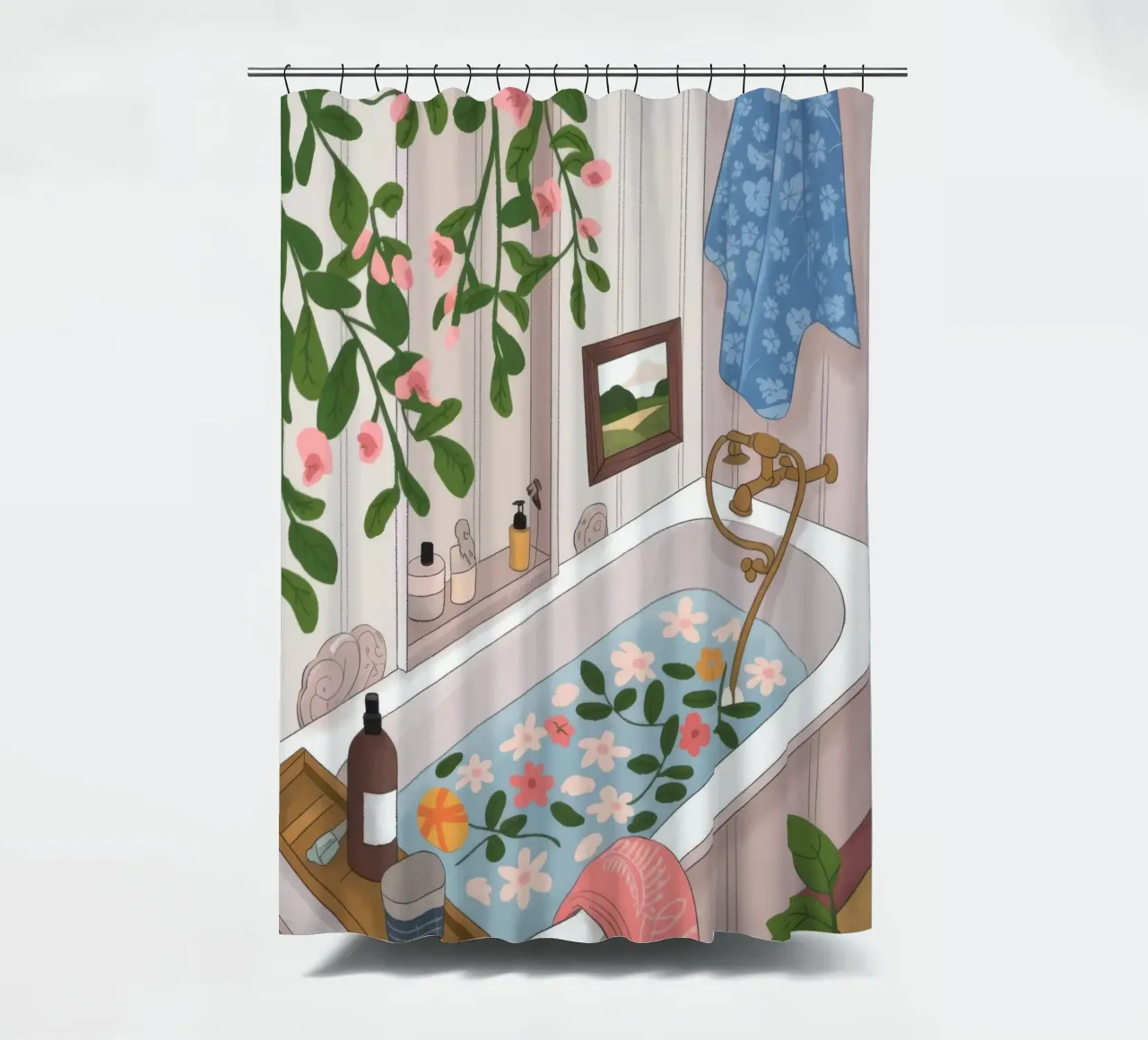 Bagno botanico ritirato tenda da doccia da Lumina Vision