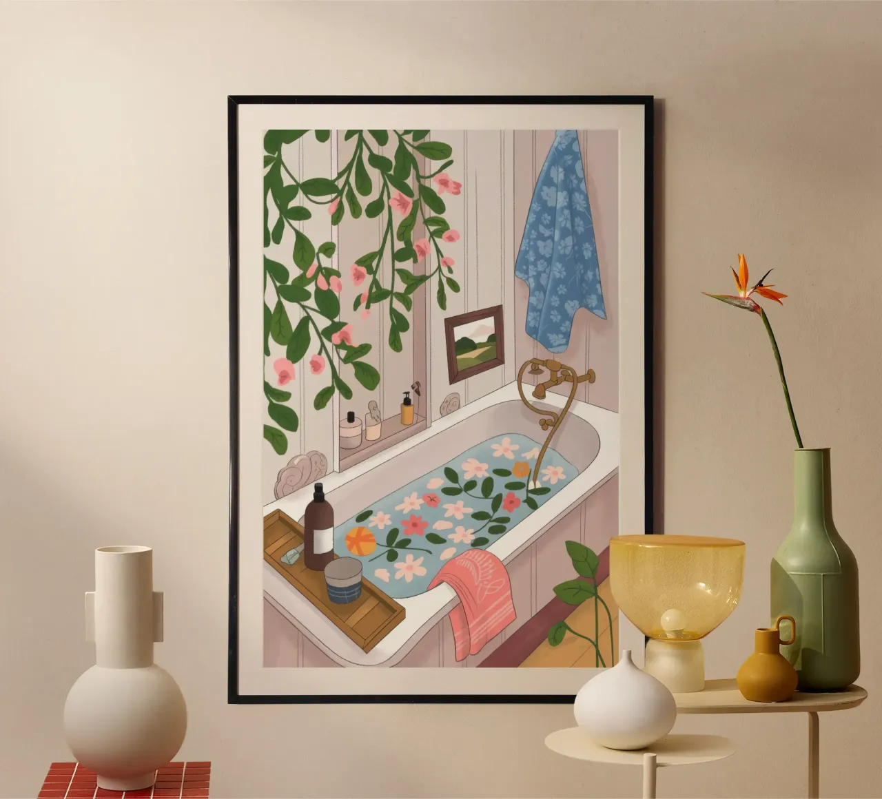 Bagno botanico ritirato poster da Lumina Vision