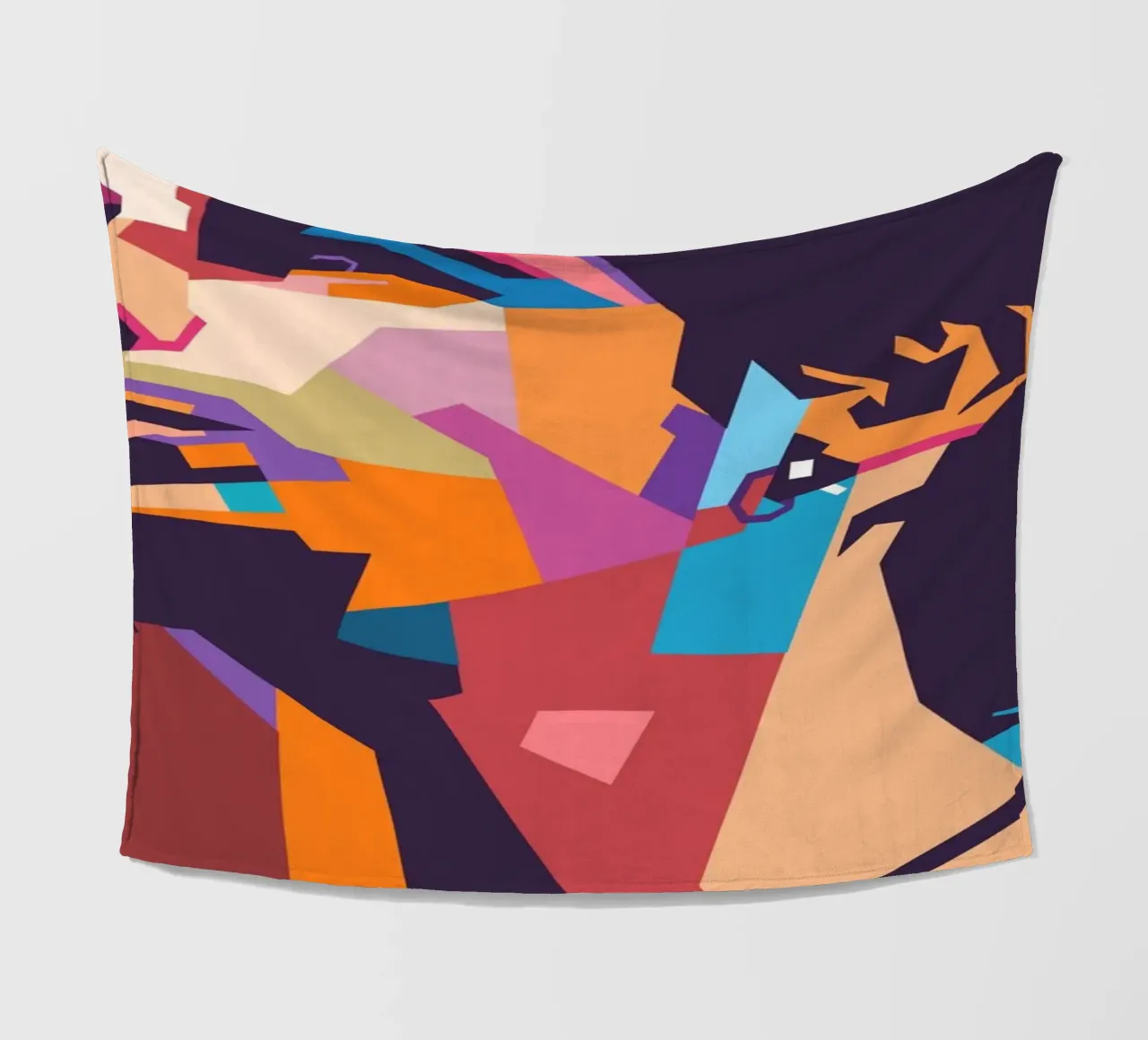 Chris Cornell stile artistico WPAP coperta in pile da Hantamrata