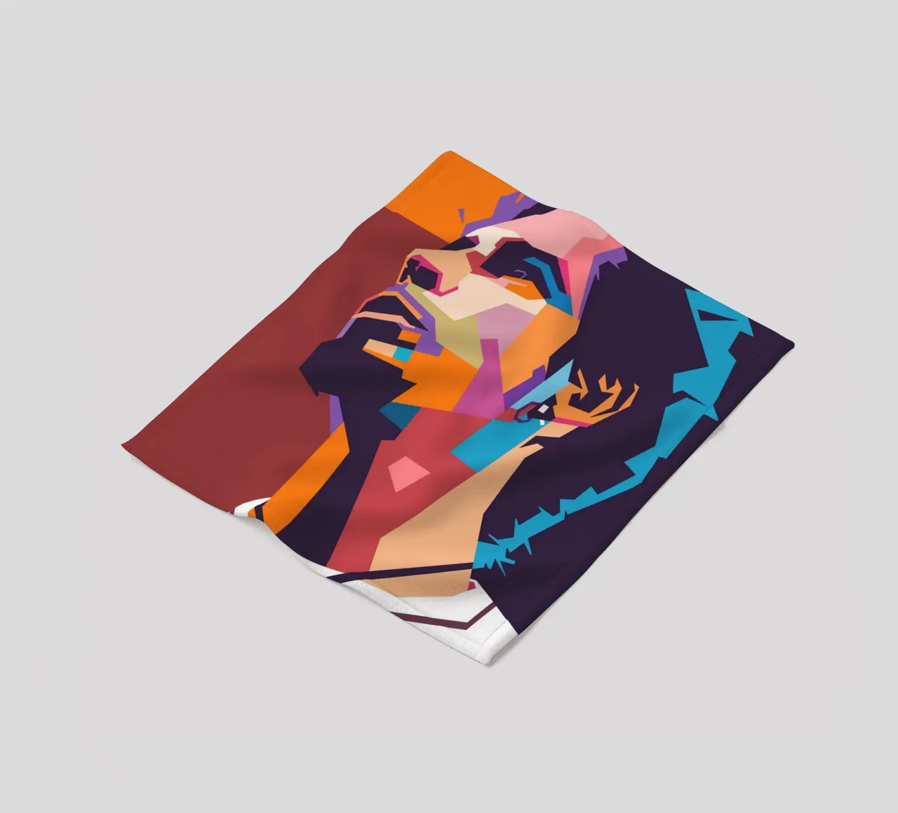 Chris Cornell stile artistico WPAP coperta in pile da Hantamrata