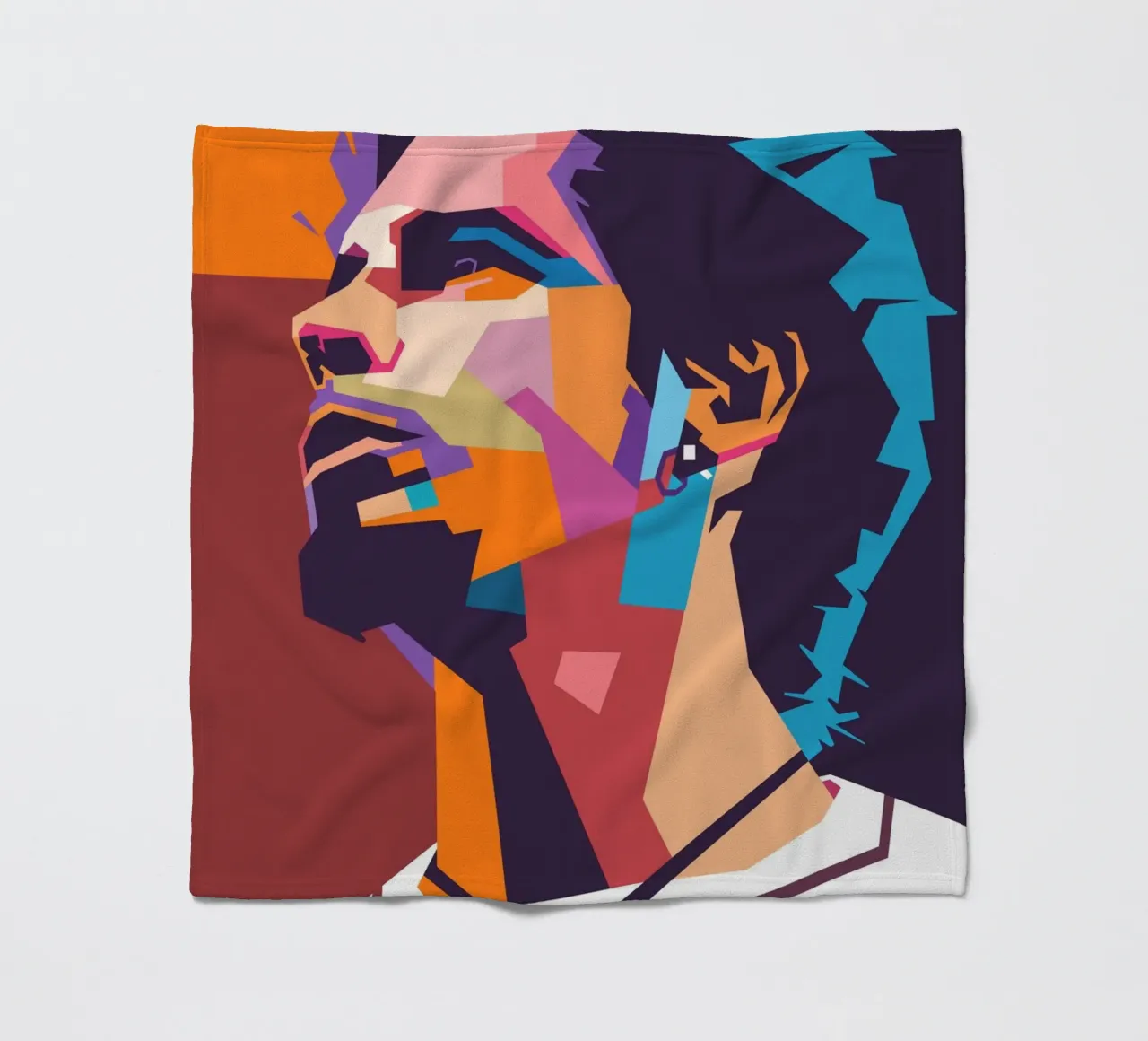 Chris Cornell stile artistico WPAP coperta in pile da Hantamrata