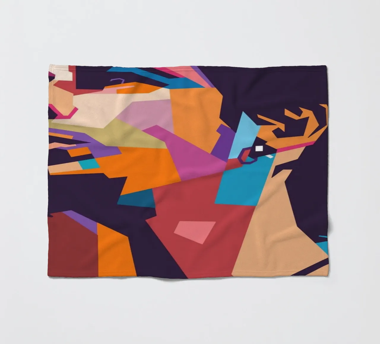 Chris Cornell stile artistico WPAP coperta in pile da Hantamrata