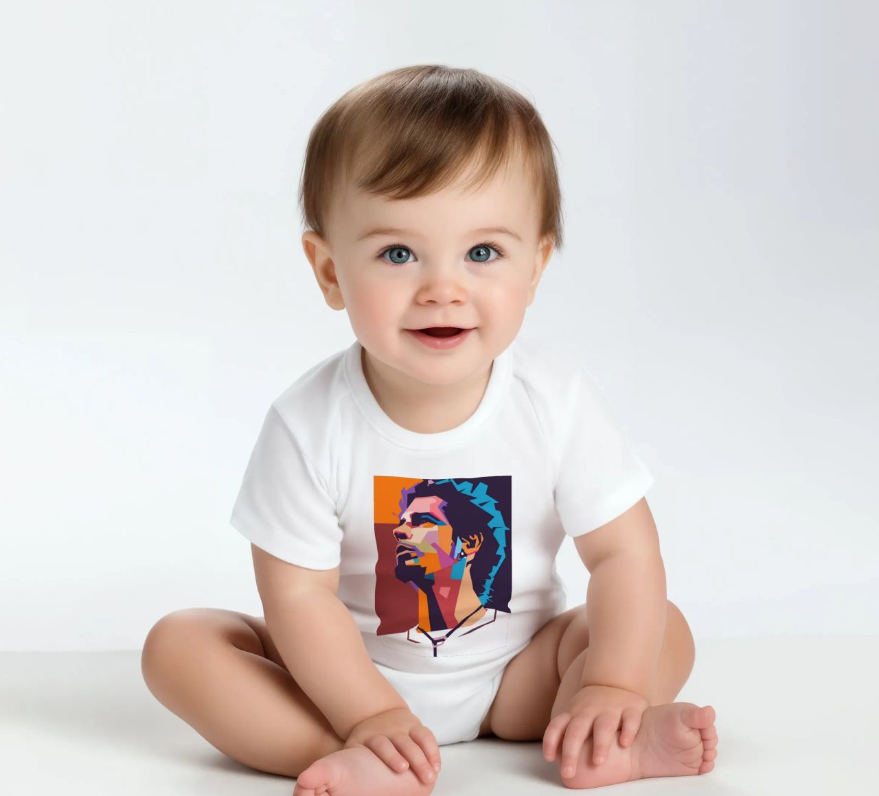 Chris Cornell stile artistico WPAP body neonato maniche corte da Hantamrata