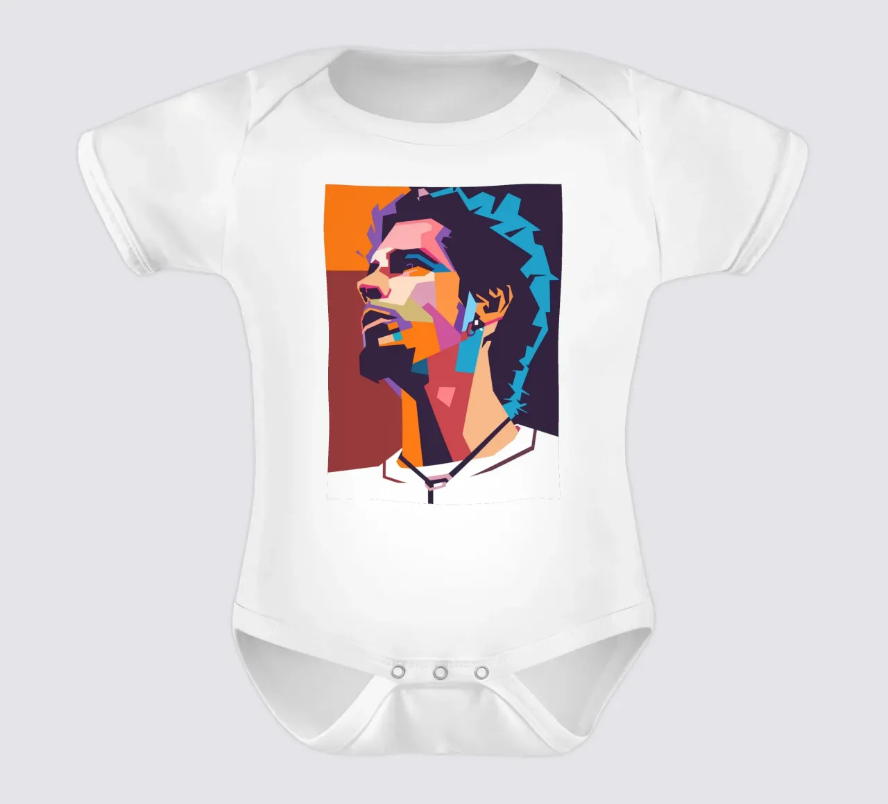 Chris Cornell stile artistico WPAP body neonato maniche corte da Hantamrata