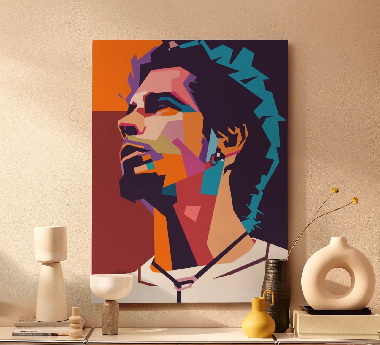 Chris Cornell stile artistico WPAP alluminio dibond da Hantamrata