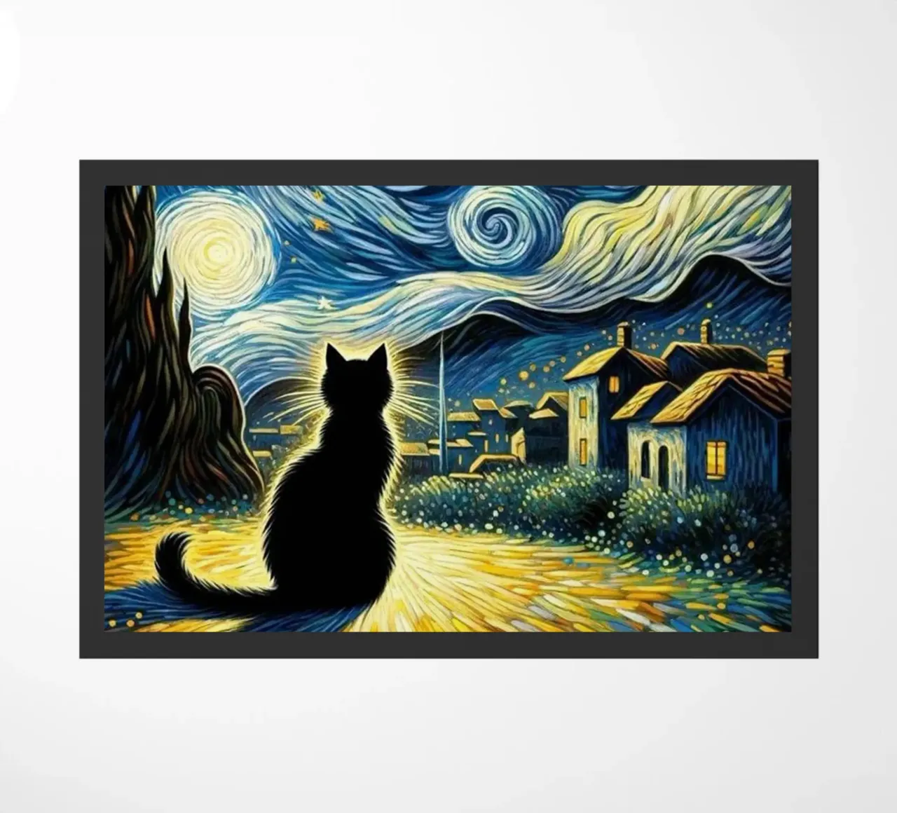 Gatto di notte zerbino da Waylons Studio