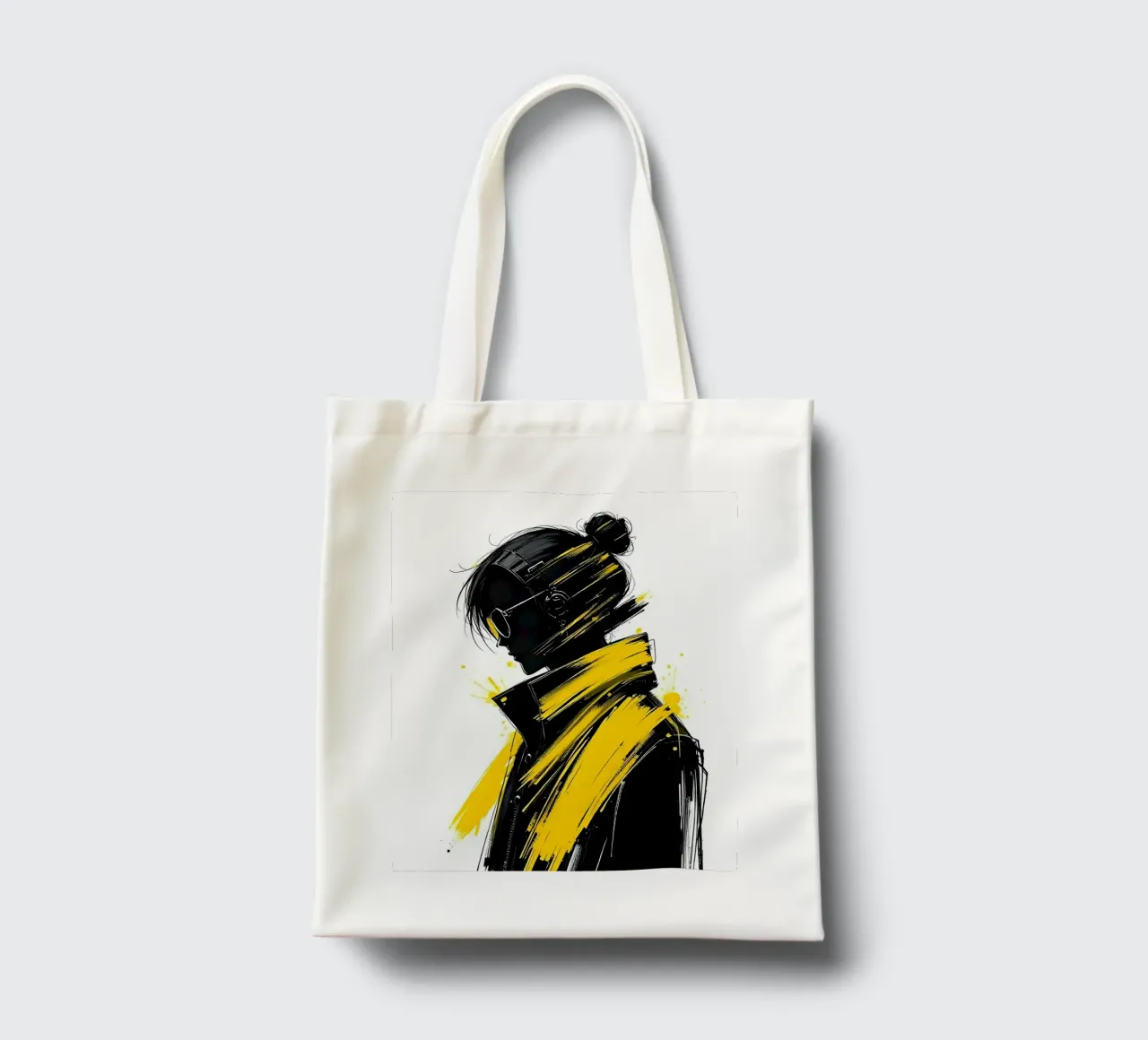 Ritratto_Stil_C_6 borsa in juta da schwarz-gelb by LK