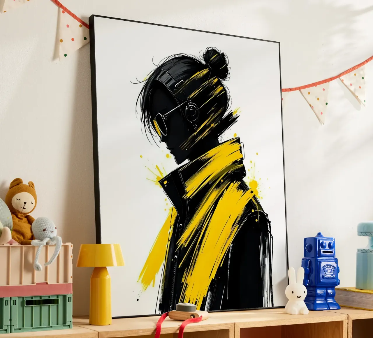 Ritratto_Stil_C_6 alluminio dibond da schwarz-gelb by LK
