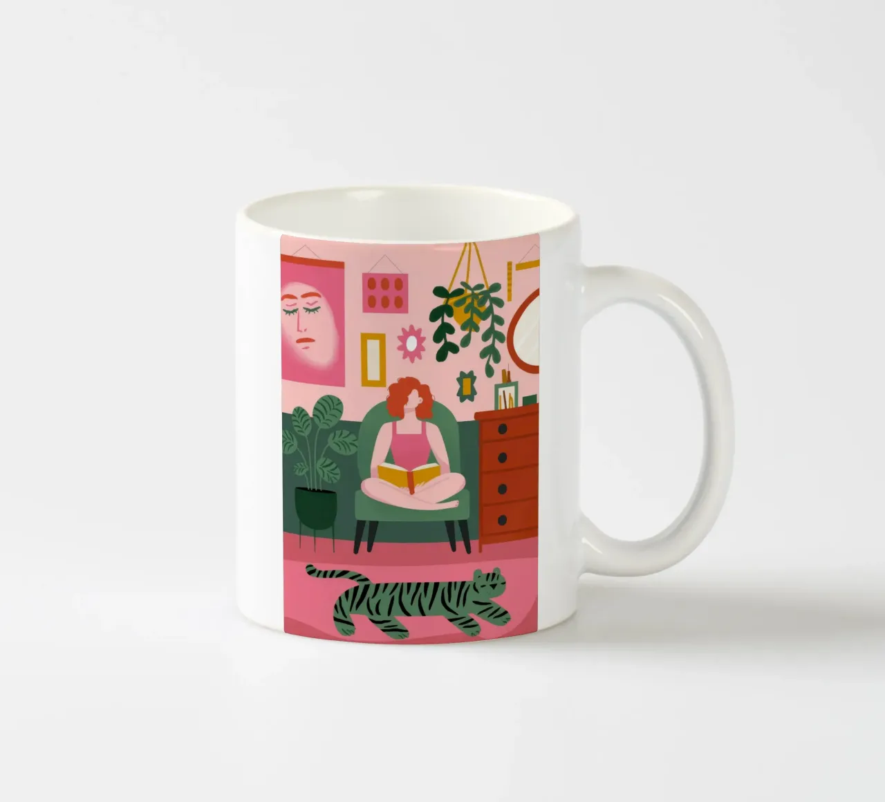 Angolo della giungla di lettura tazza in ceramica da Lumina Vision