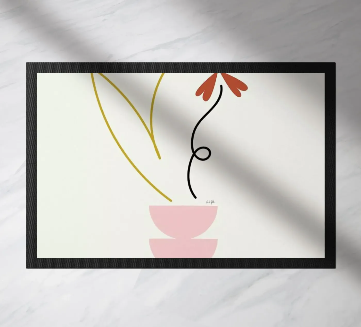 Wild Flower deurmat van Linda Gobeta