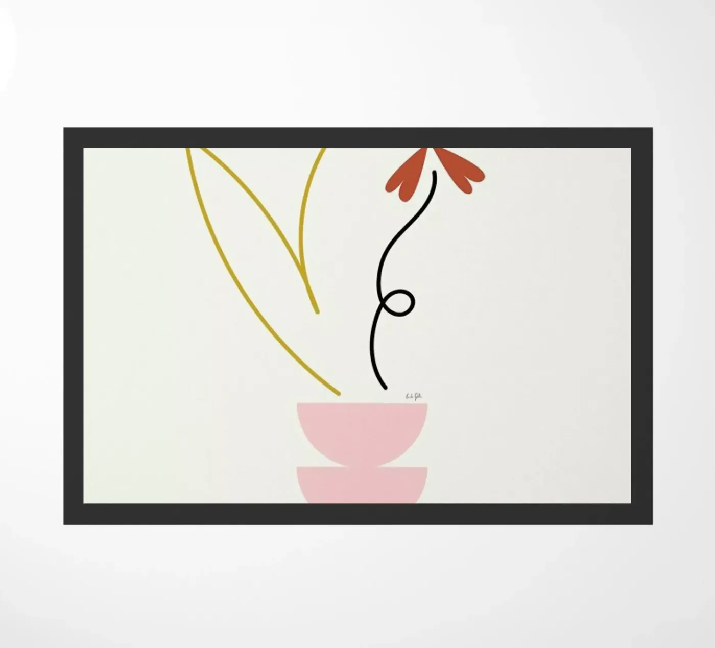 Wild Flower deurmat van Linda Gobeta