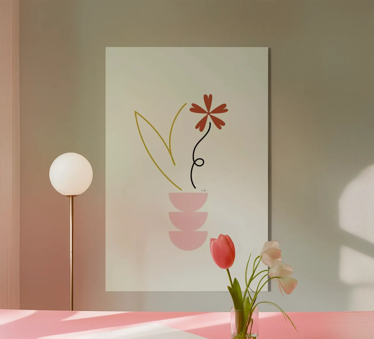 Wild Flower plexiglass da Linda Gobeta