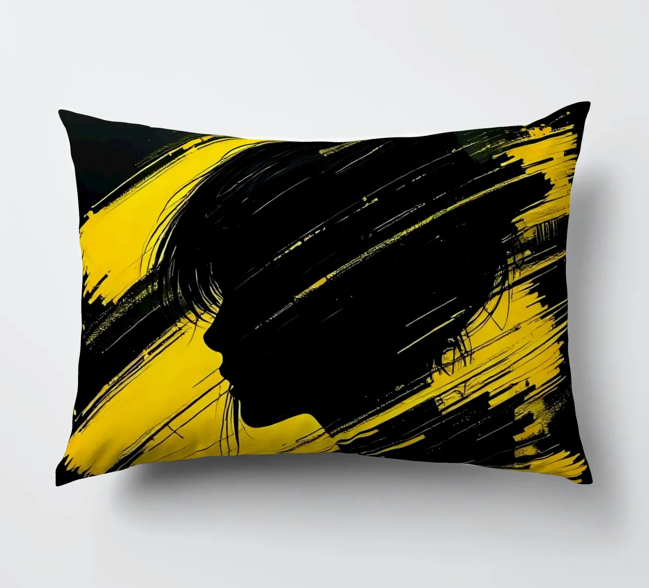 Ritratto_Stil_D_1 cuscino da schwarz-gelb by LK