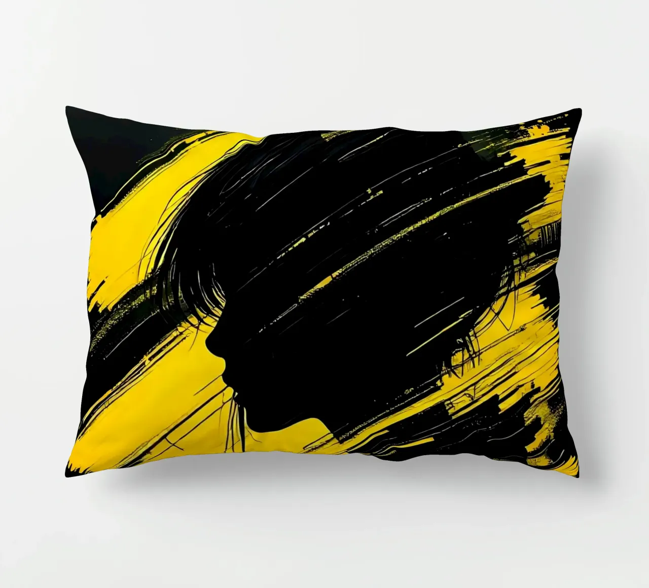 Ritratto_Stil_D_1 cuscino da schwarz-gelb by LK