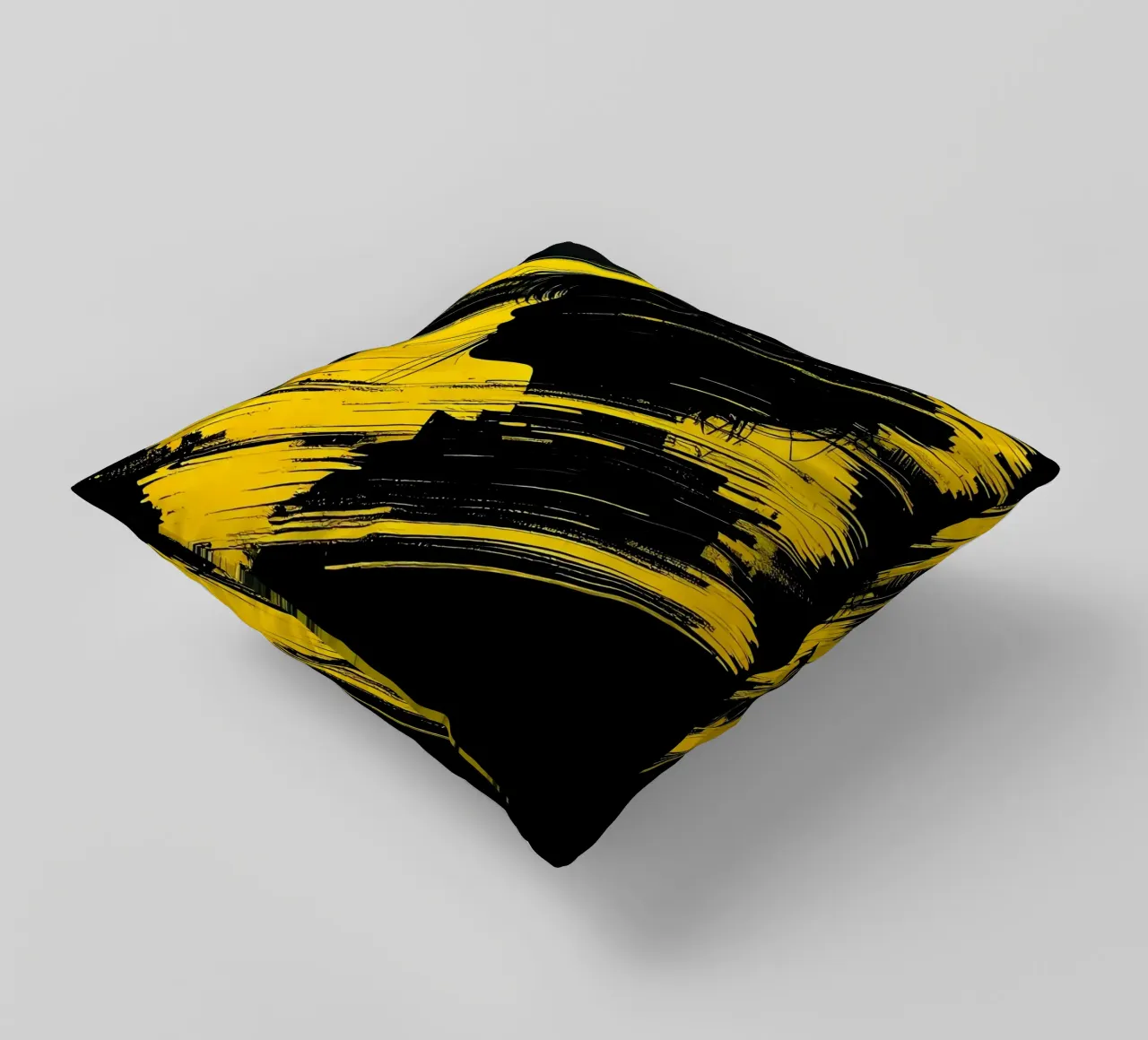 Ritratto_Stil_D_1 cuscino da schwarz-gelb by LK