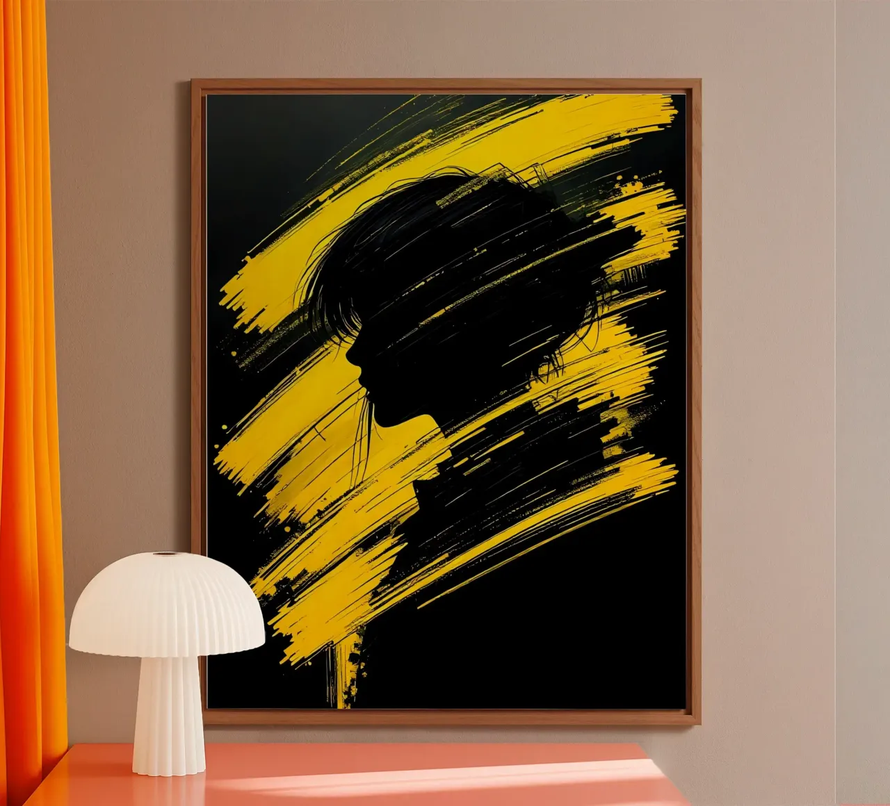 Ritratto_Stil_D_1 alluminio dibond da schwarz-gelb by LK