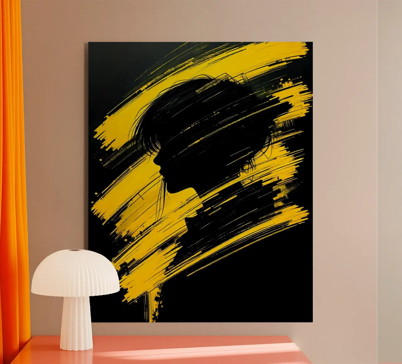 Ritratto_Stil_D_1 alluminio dibond da schwarz-gelb by LK