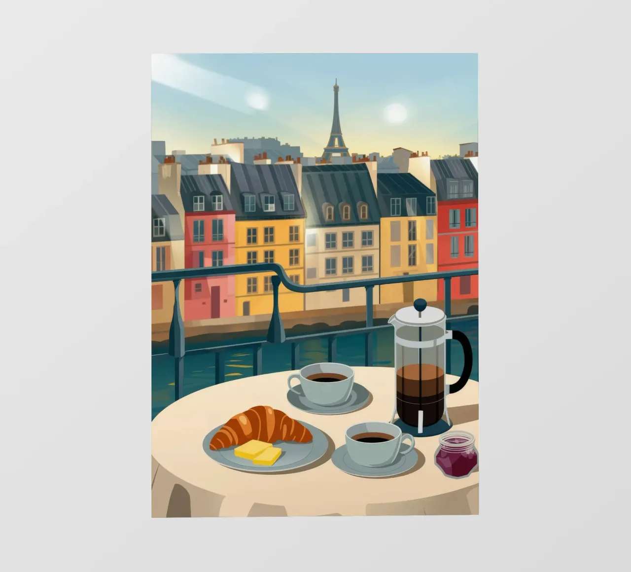 Riverside Coffee Morning photo wallpaper by Lumina Vision