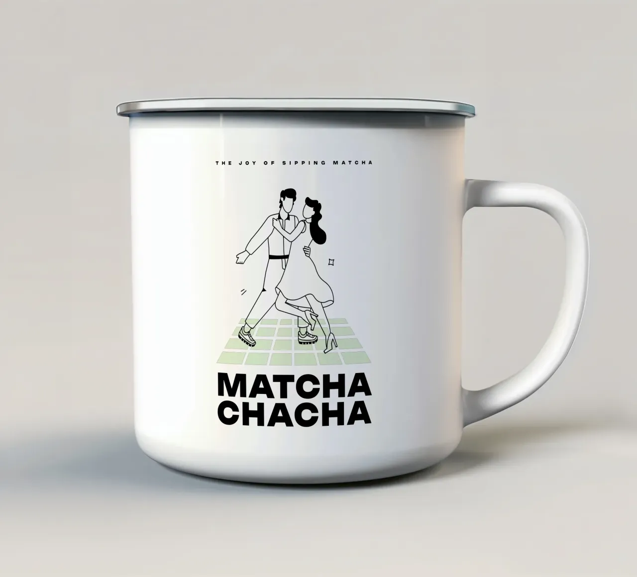 The joy of sipping matcha tazza in smalto da Bureau Purpur
