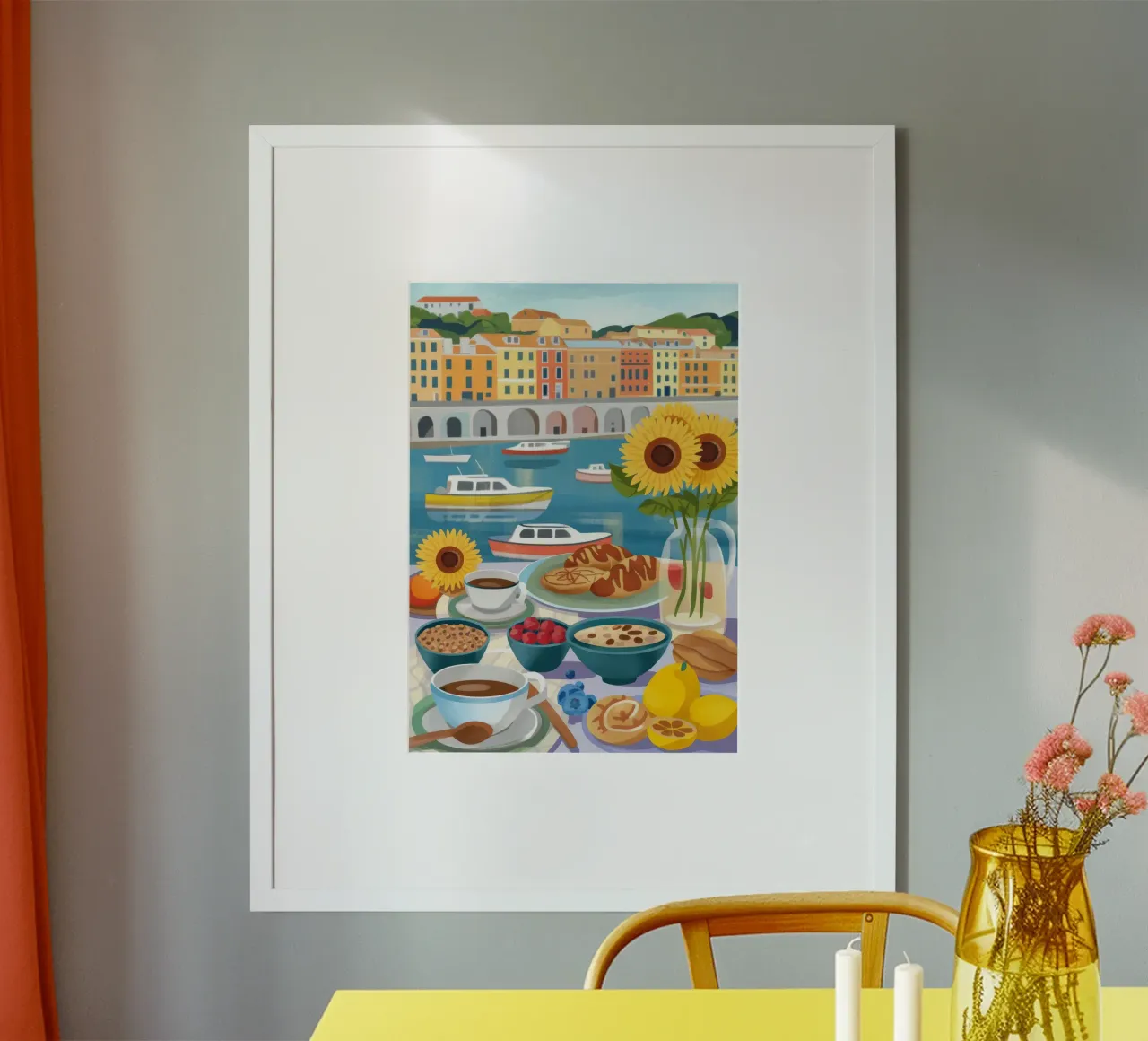 Colazione in riva al mare carta hahnemühle da Lumina Vision