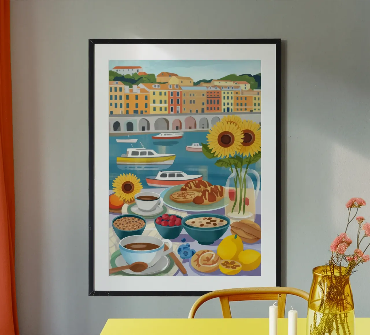Colazione in riva al mare carta hahnemühle da Lumina Vision