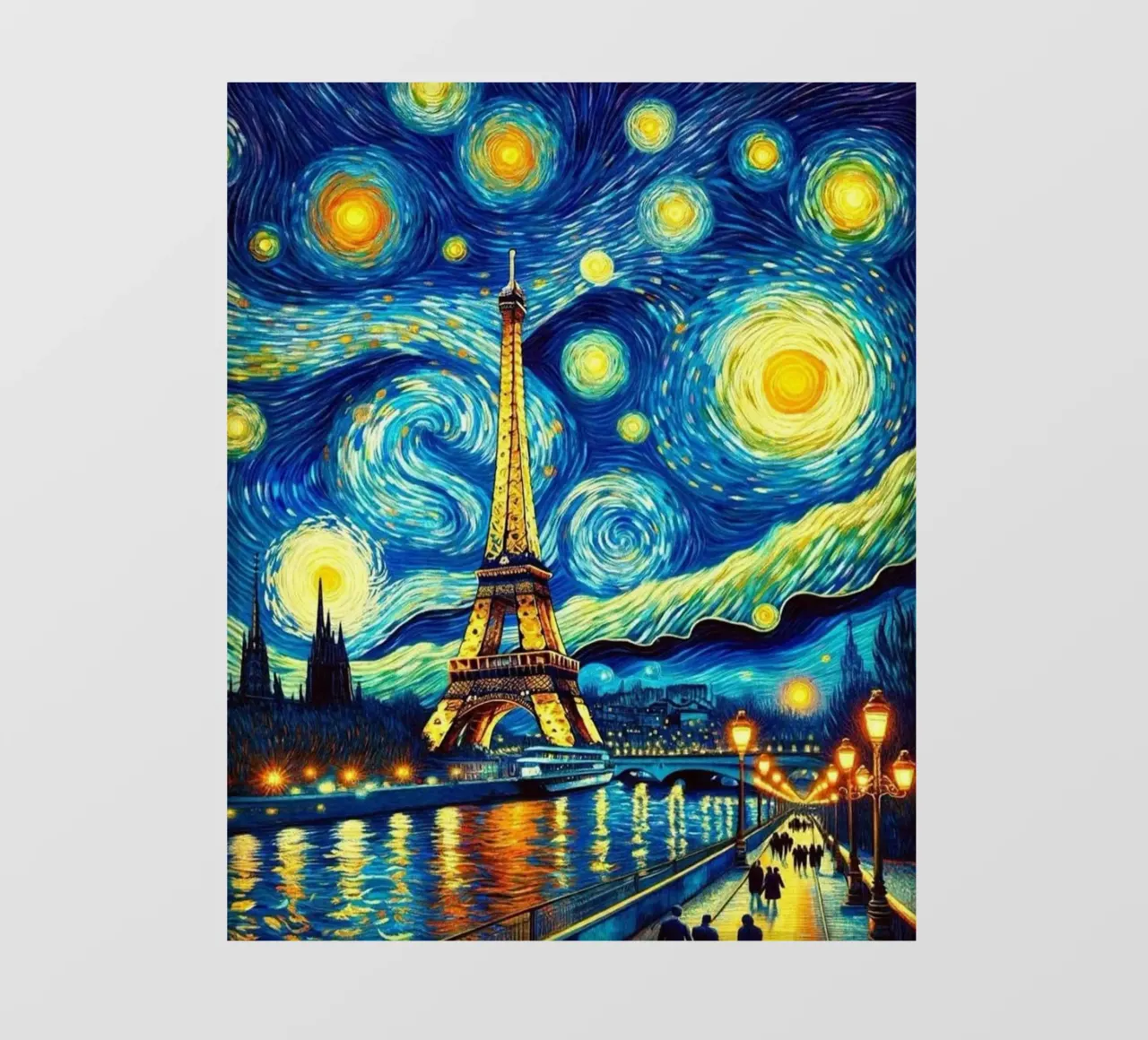 Paris in night photo wallpaper by Waylons Studio