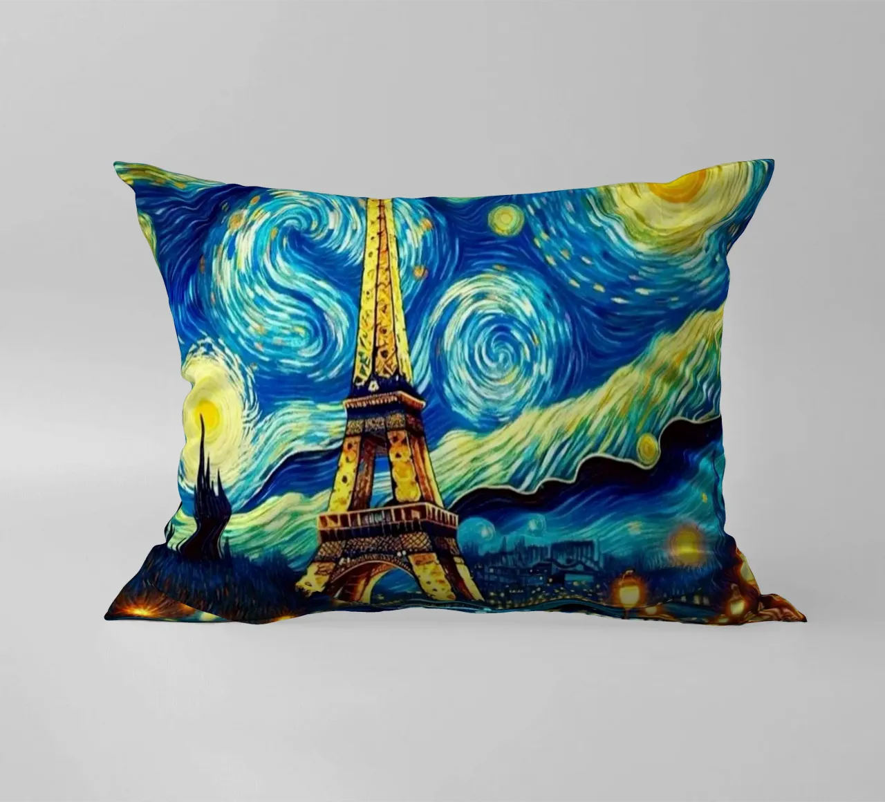 Parigi di notte cuscino da Waylons Studio