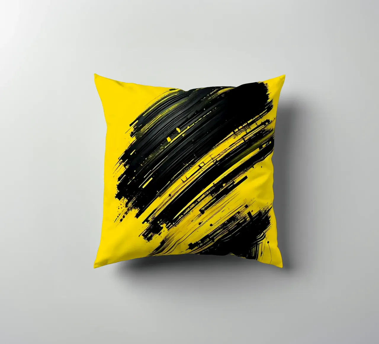 Ritratto_Stil_D_5 cuscino da schwarz-gelb by LK