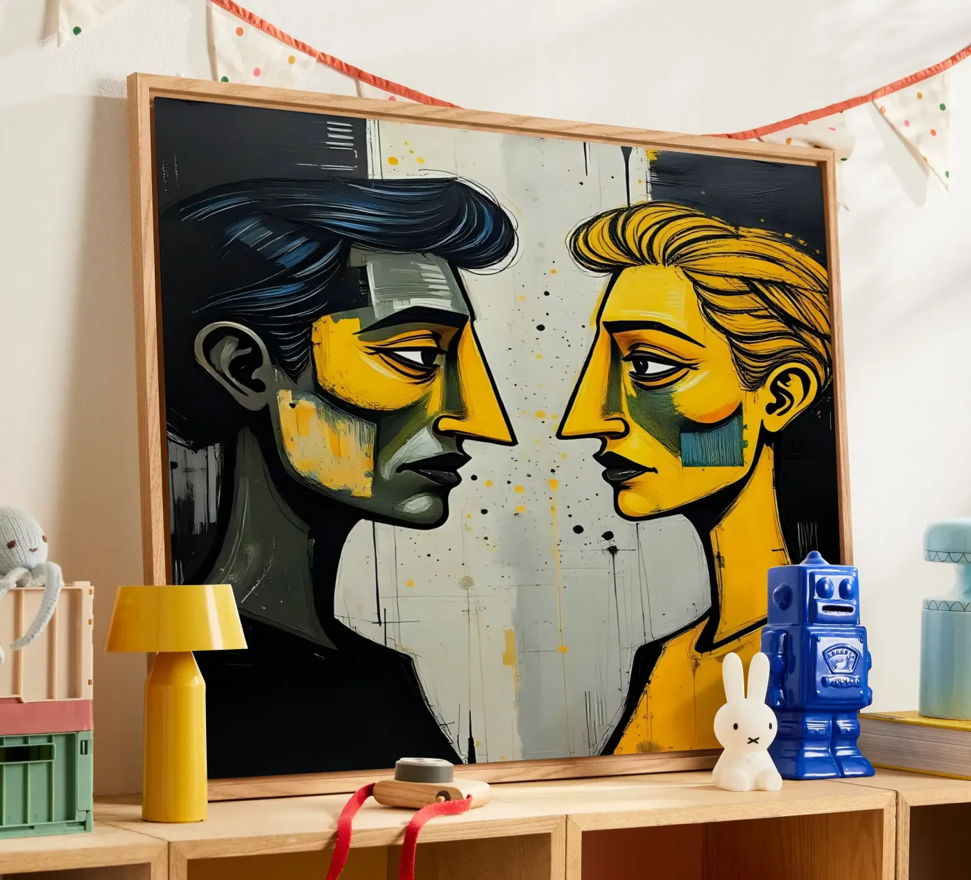 Ritratto_Stil_E_1 plexiglass da schwarz-gelb by LK