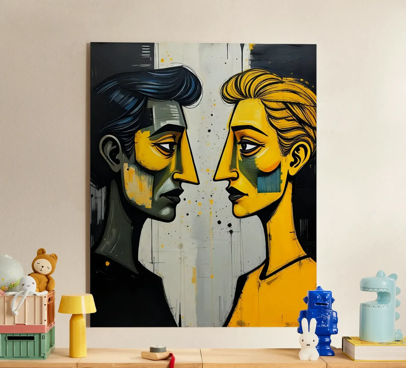 Ritratto_Stil_E_1 plexiglass da schwarz-gelb by LK