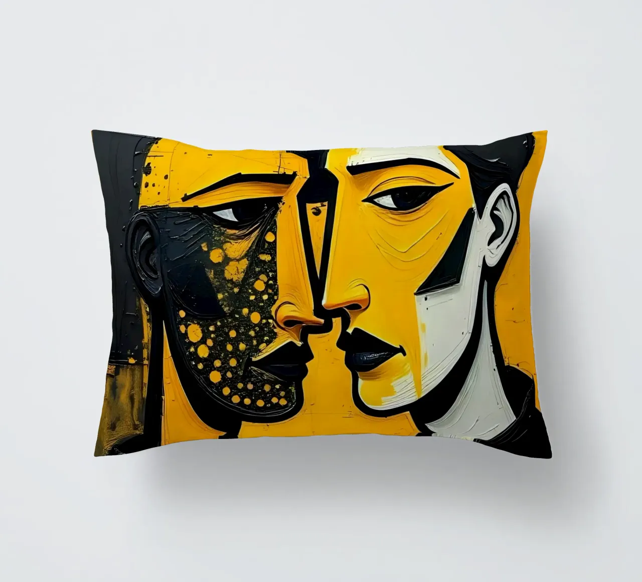 Ritratto_Stil_E_2 cuscino da schwarz-gelb by LK