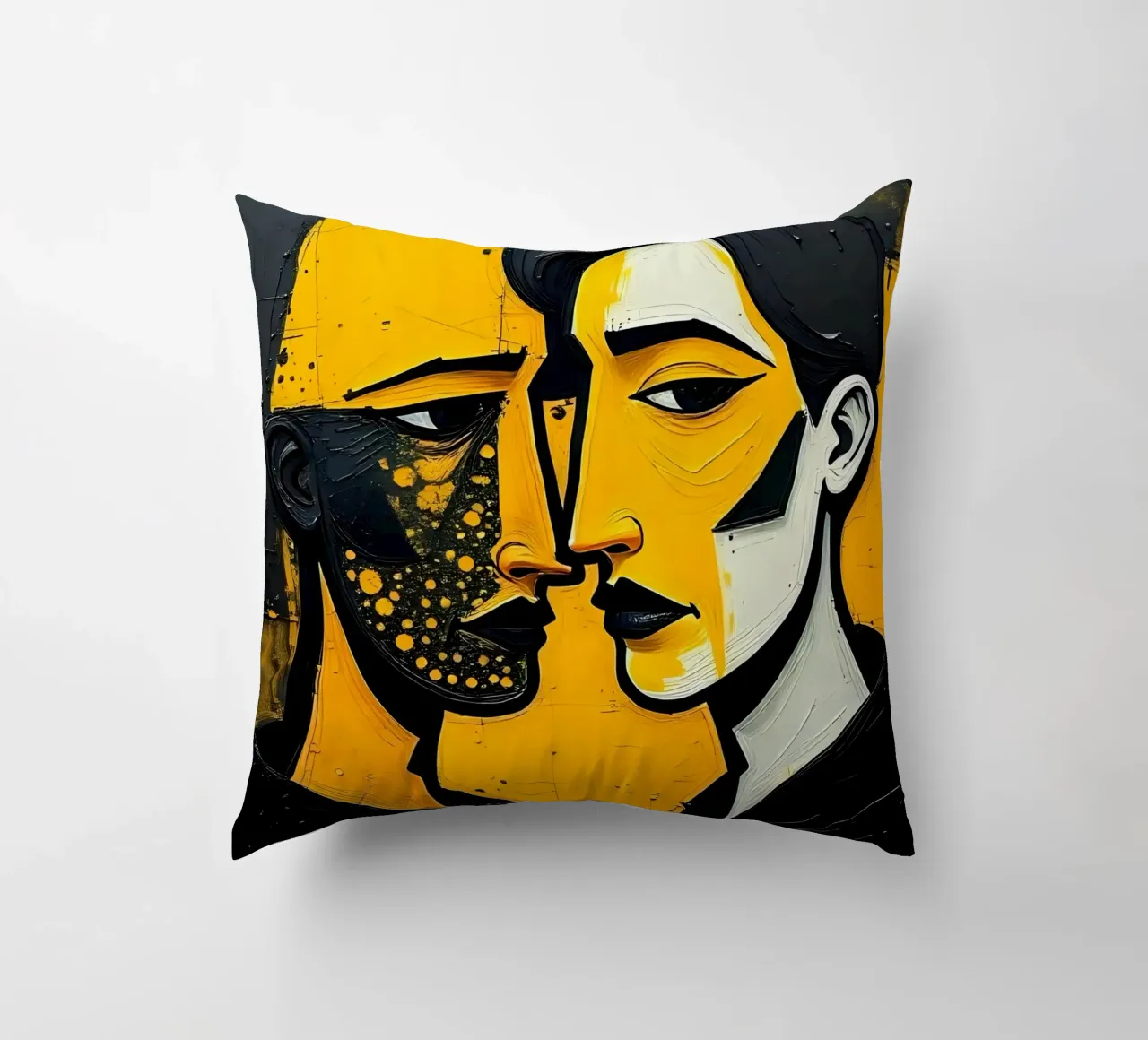 Ritratto_Stil_E_2 cuscino da schwarz-gelb by LK