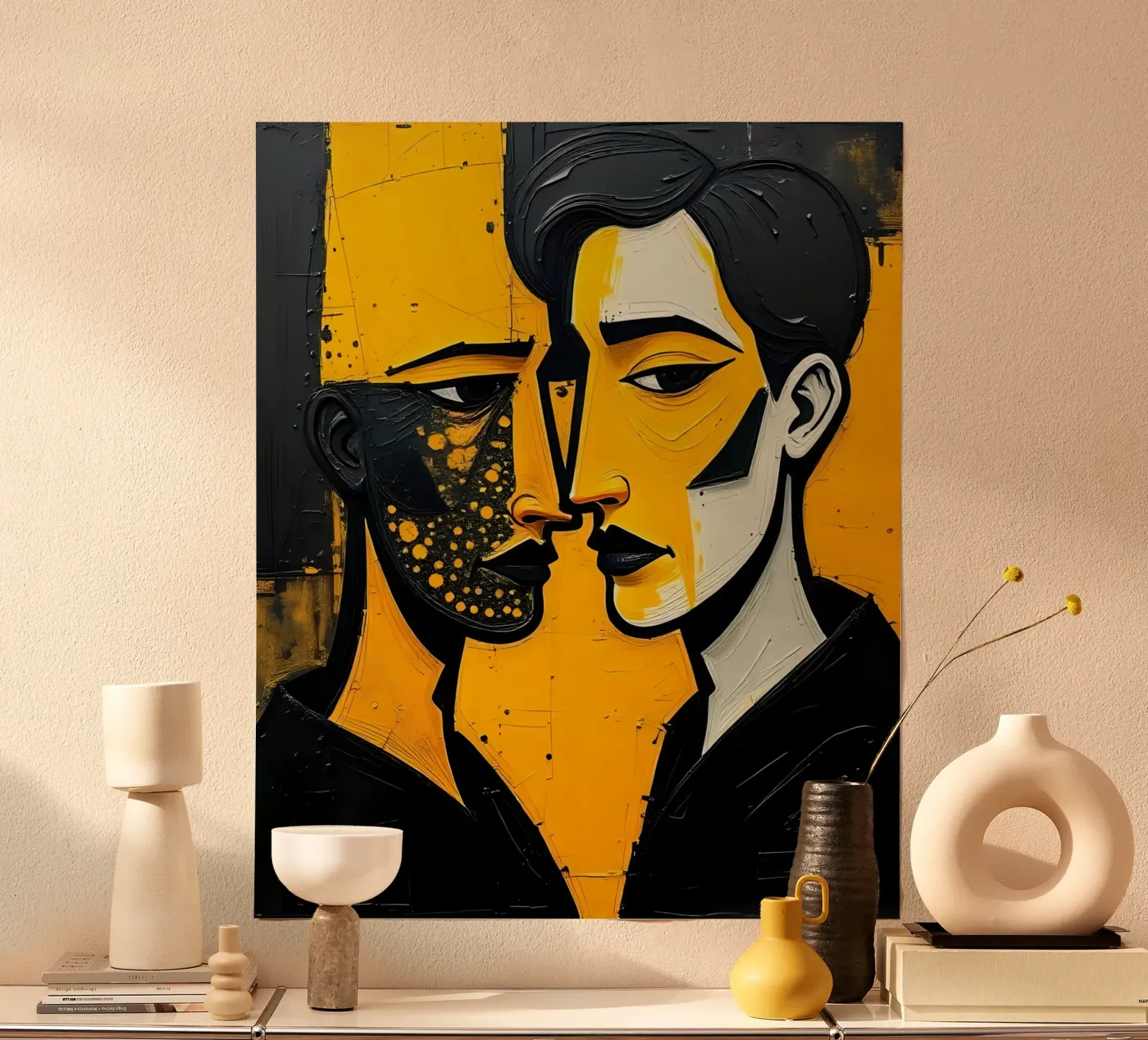 Portrait_Stil_E_2 poster by schwarz-gelb by LK