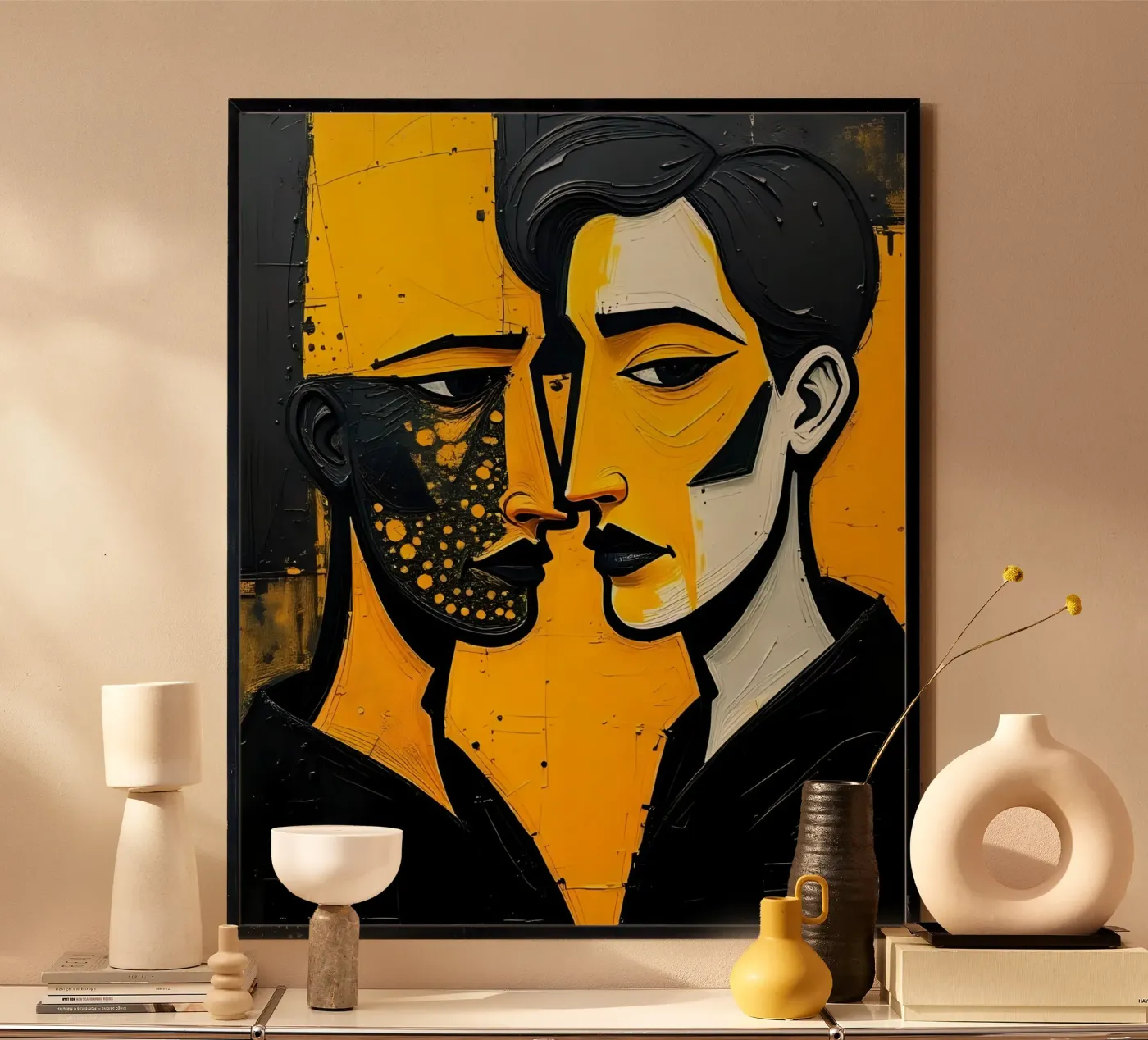 Portrait_Stil_E_2 poster by schwarz-gelb by LK